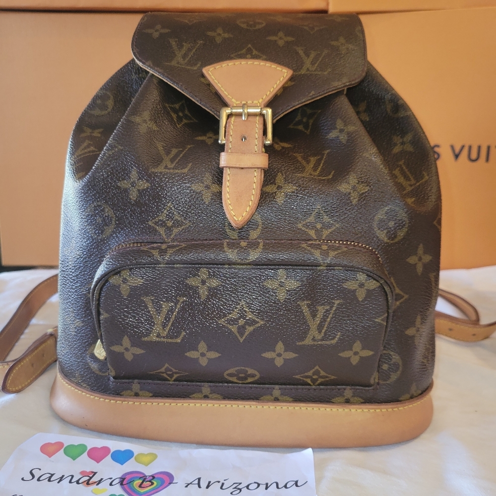 Louis Vuitton Brown and Tan Backpack